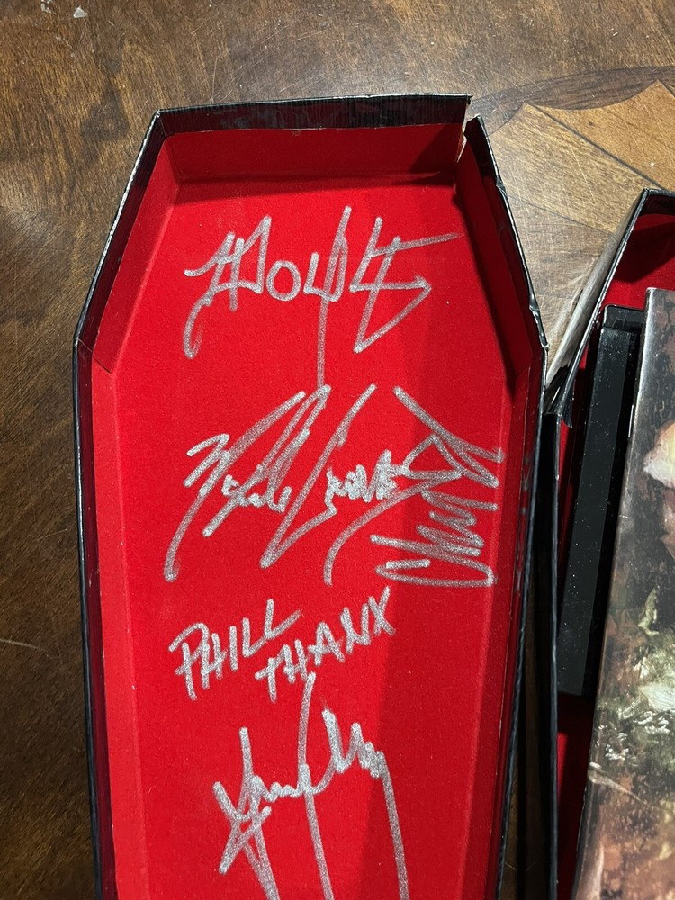 MISFITS Coffin Box Set Autographed Jerry Doyle Michale Dr Chud (Missing CD 1)