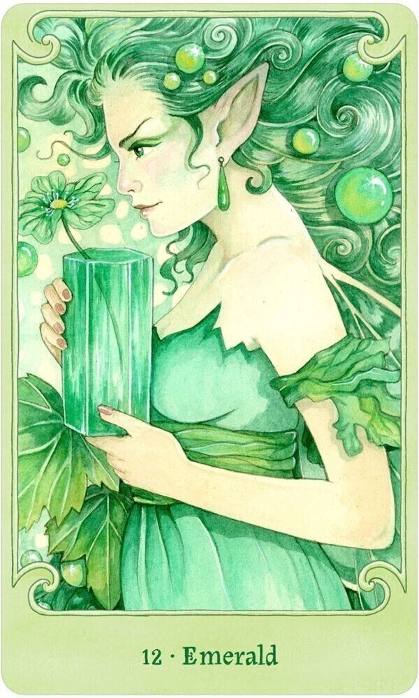 Fairy Gems A Crystal Oracle Deck & Book Set Us Games Systems Magic Artwork FRG40