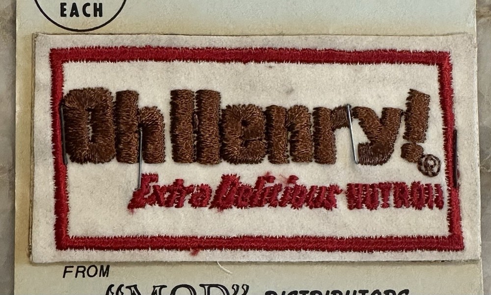 Vintage NOS Oh Henry Extra Delicious Nutron Candy Bar Patch By MOD Distributor