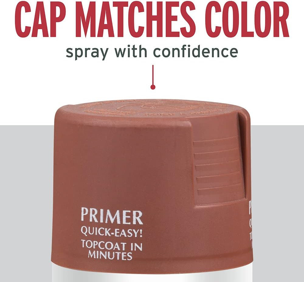 7769830 Stops Rust Rusty Metal Primer Spray, 12 Oz, Flat Brown