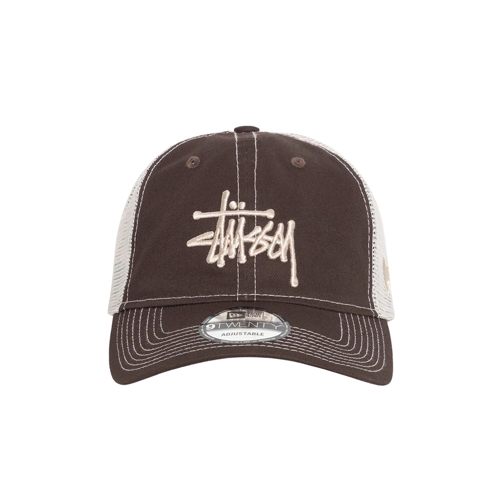 Stussy New Era 9Twenty Basic Trucker Hat Brown