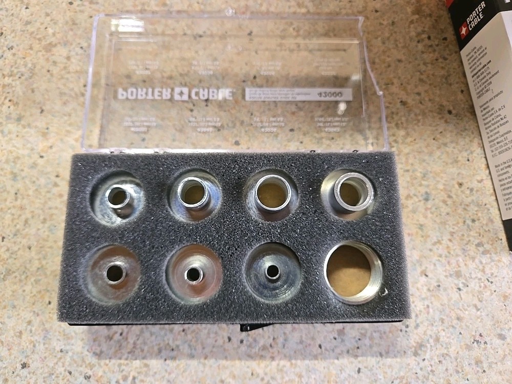 Porter cable router template guide set 42000