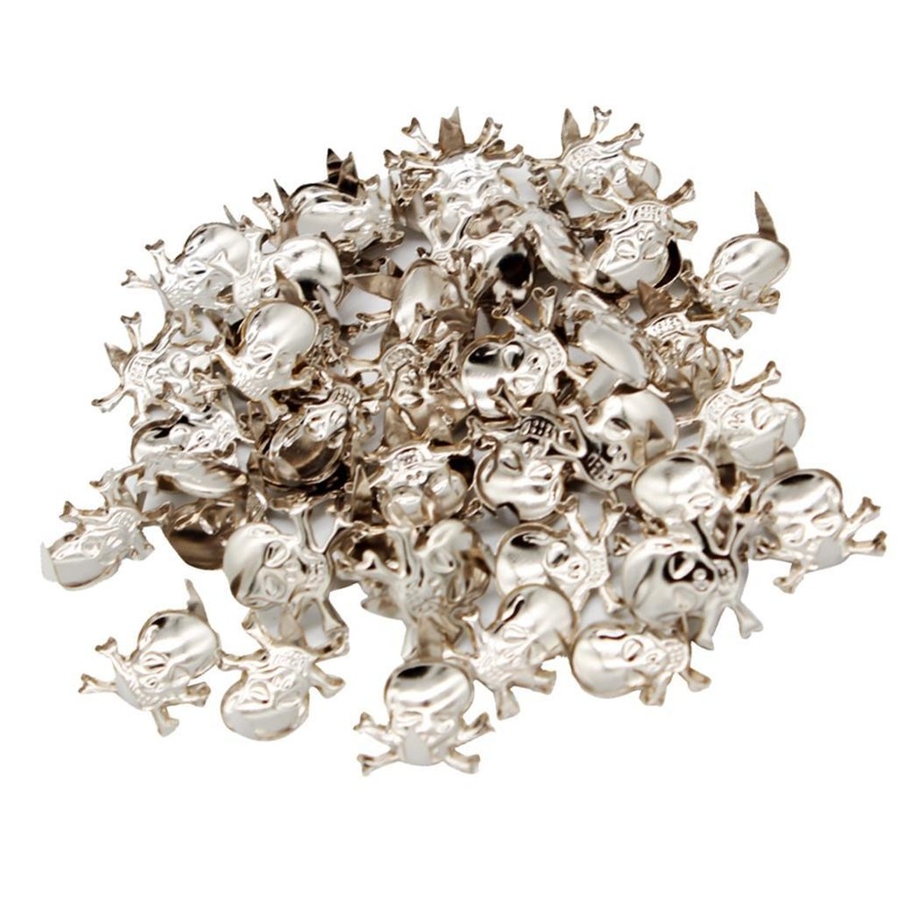 50Pcs Skull Studs Rock Rivet for