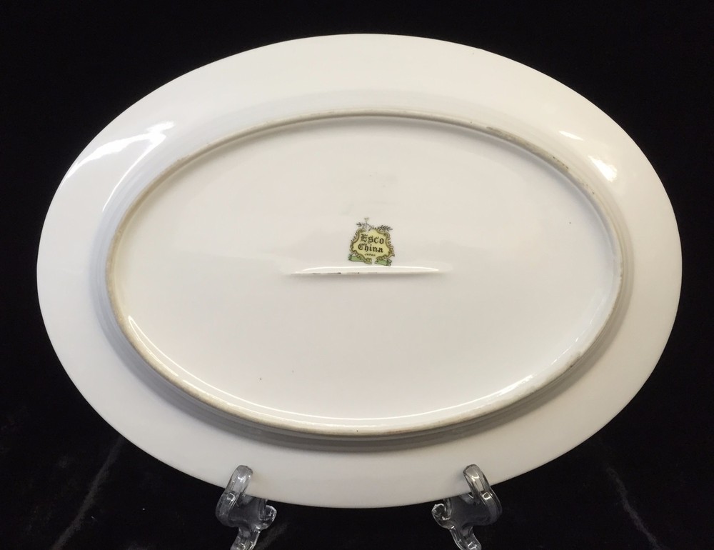 ESCO China ES03 Oval Serving Bowl & Platter