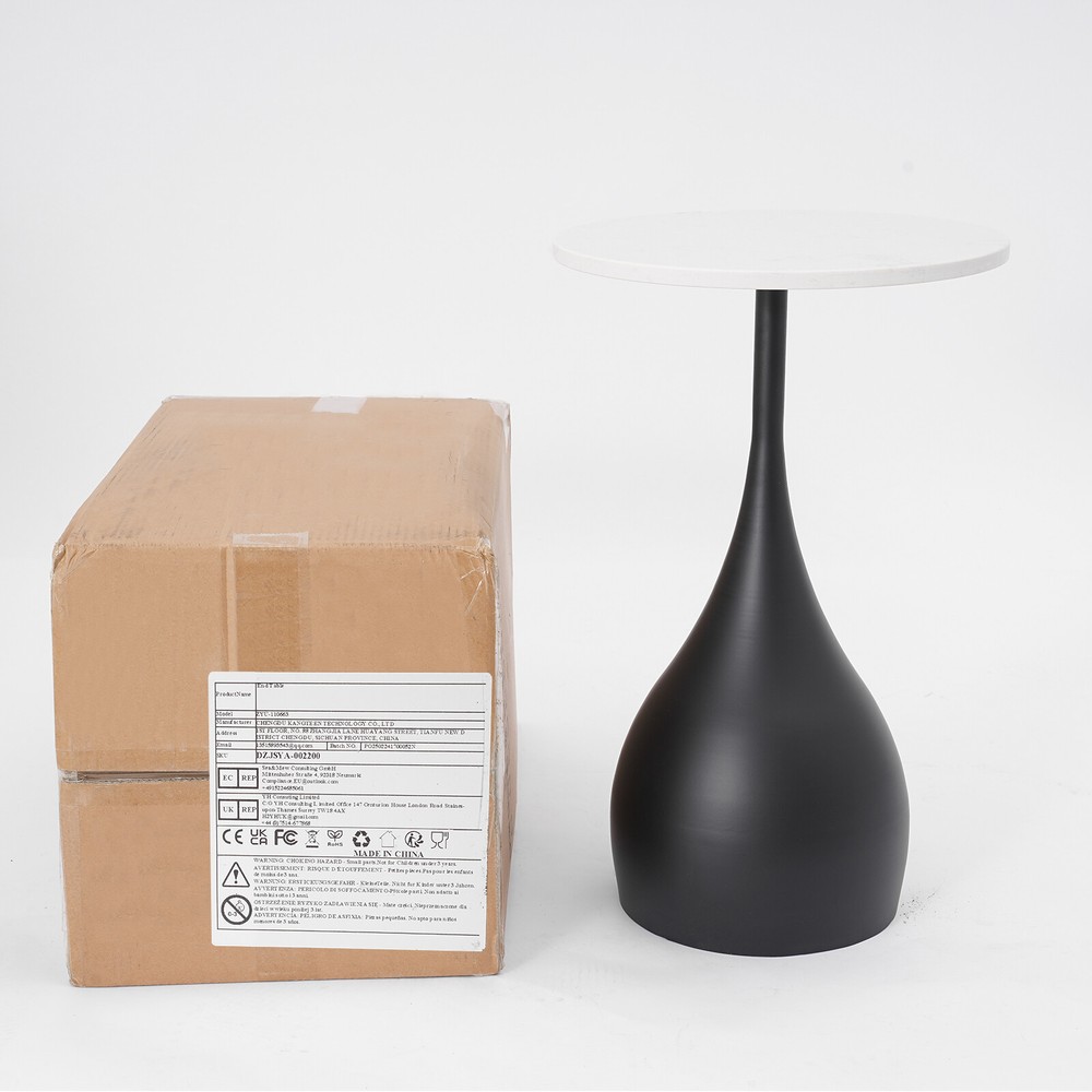 Modern Sofa Side Table, Round Accent Table, Round End Table for Small Spaces