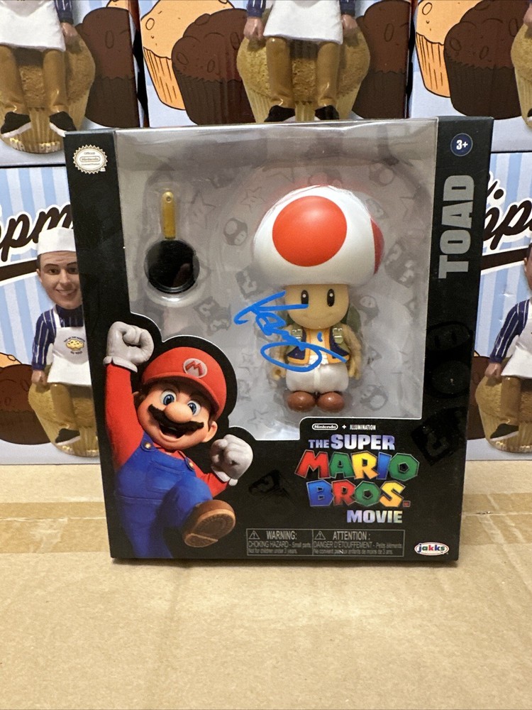 KEEGAN MICHAEL KEY SIGNED SUPER MARIO BROS TOAD ACTION FIGURE