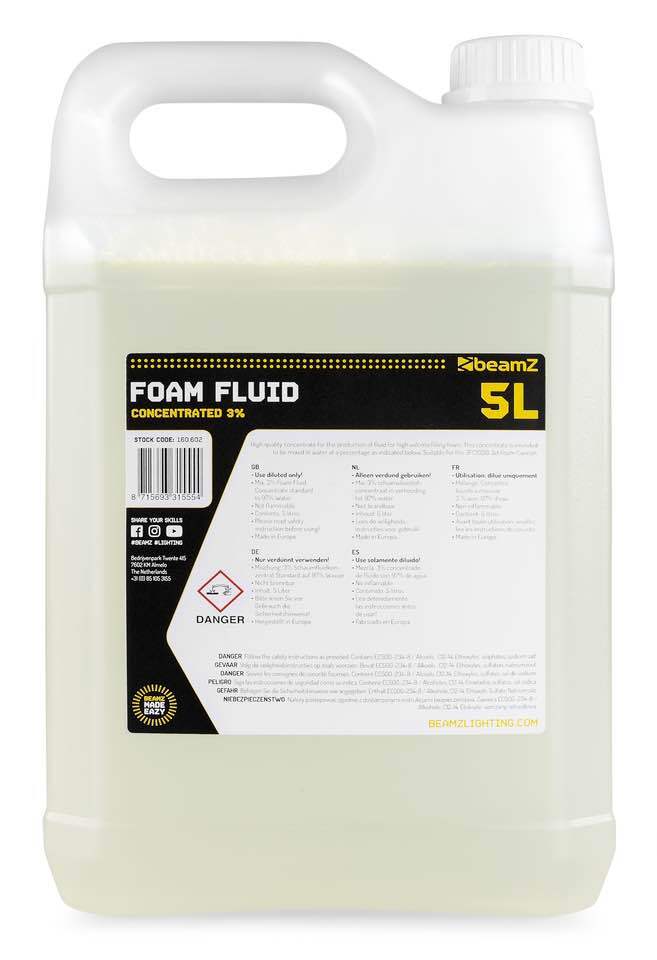 BEAMZ FFL5 FOAMFLUID 5L CONCENTRATE 3% ENVIRONMENTAL EFFECTS