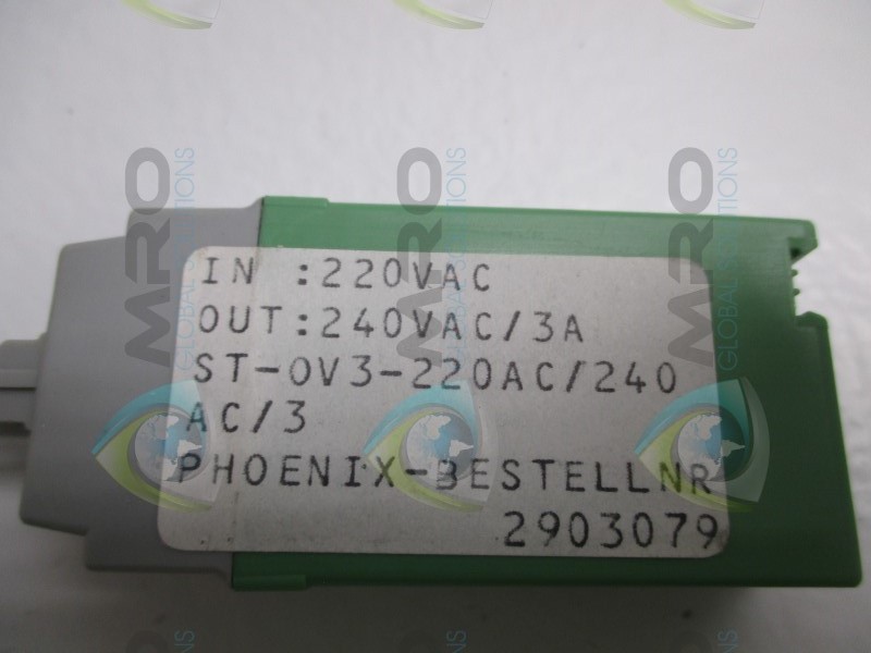 PHOENIX CONTACT ST-OV3-220AC-240AC/3 SOLID STATE RELAY NSNP