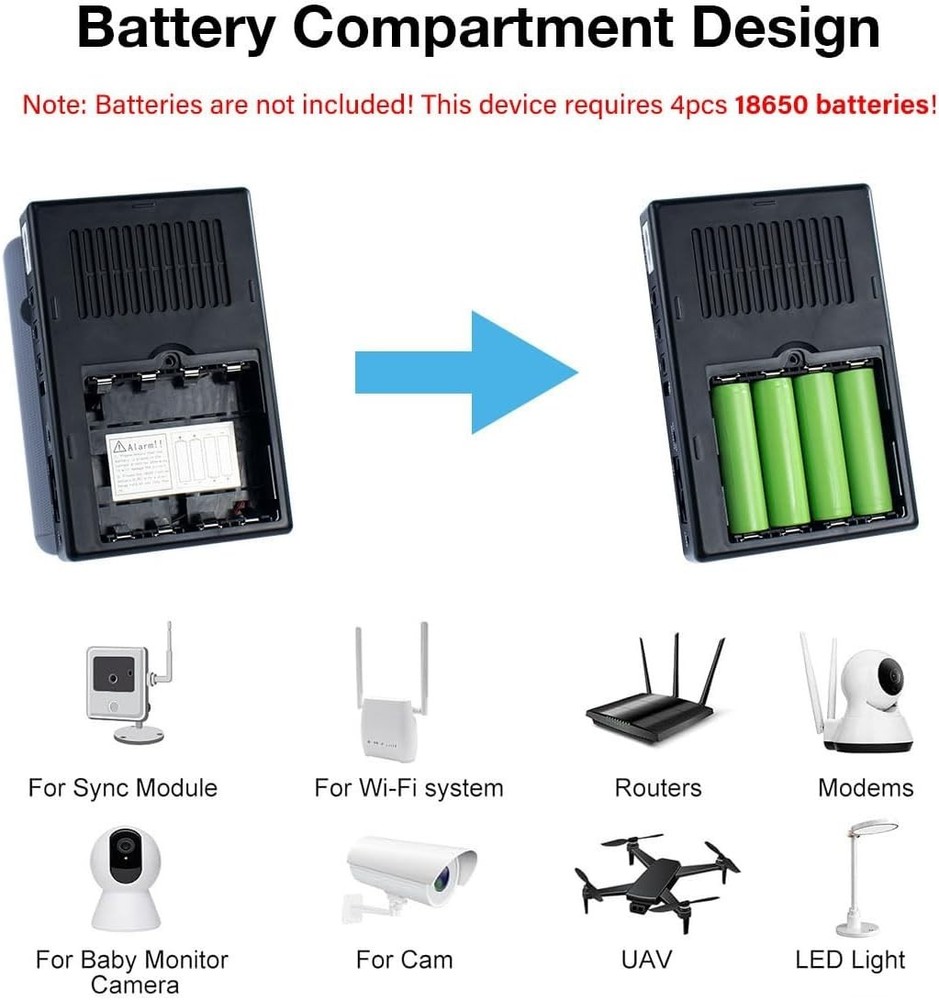 Compact Mini UPS with Multi-Voltage Output - Essential Power Backup Solution