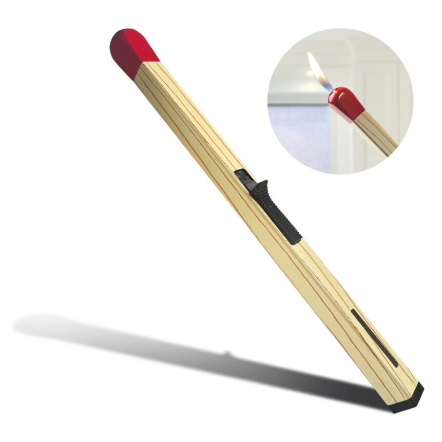 3 PACK 8" Match Stick Shaped Multipurpose Butane Lighter BBQ Candle lighter