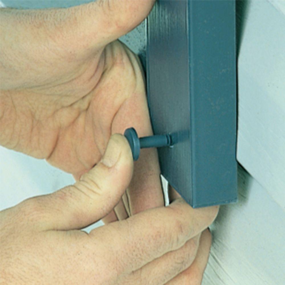 White Window Shutters Panel Peg Loks 3" Shutter Fasteners Spikes Lock Pegs Bulk