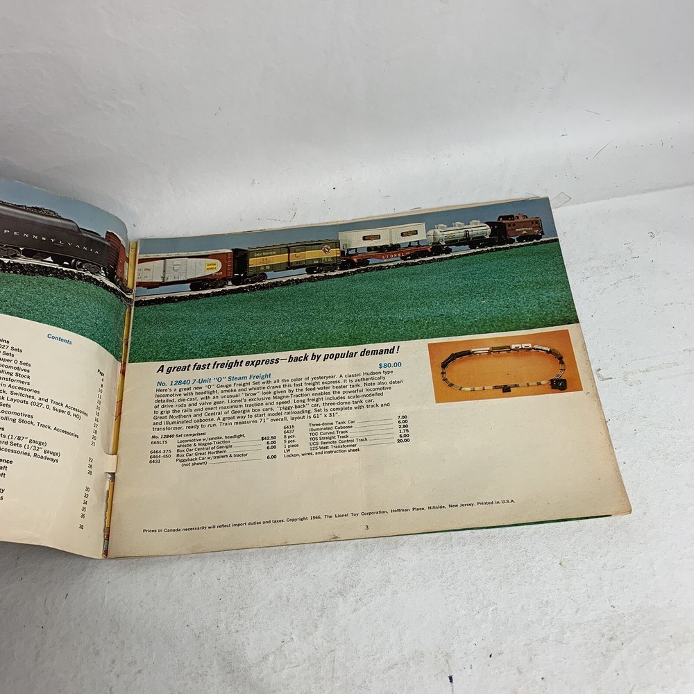 1966 Lionel Train Catalog vintage