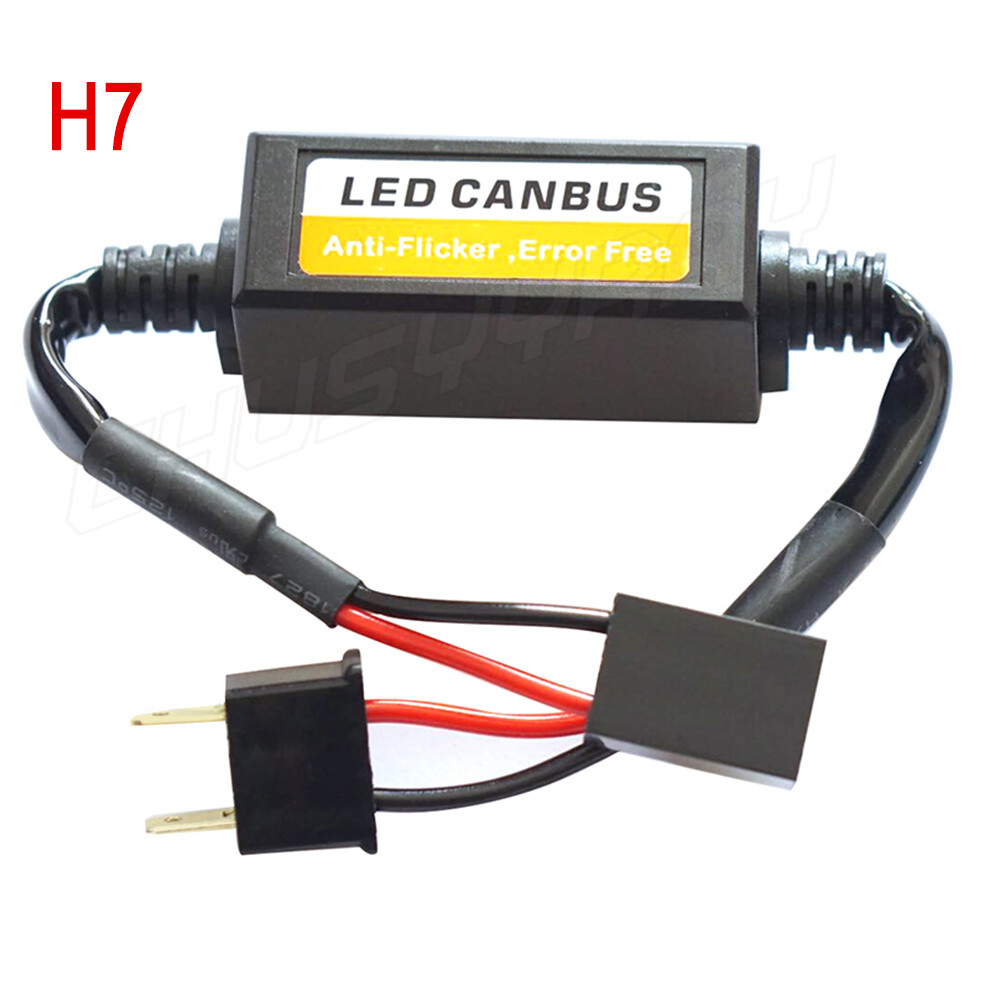 H7 LED Headlight Anti Flicker Canbus Capacitor Decoder Error Free Load 2x Kit