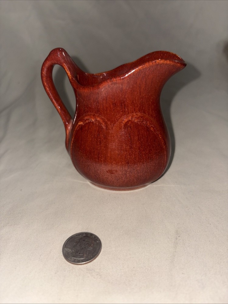 Vintage Red wear Clay Pitcher #C9