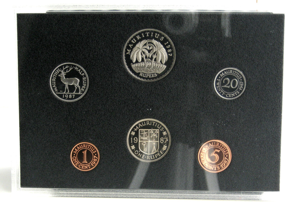 1987 Mauritius Proof Coin Set