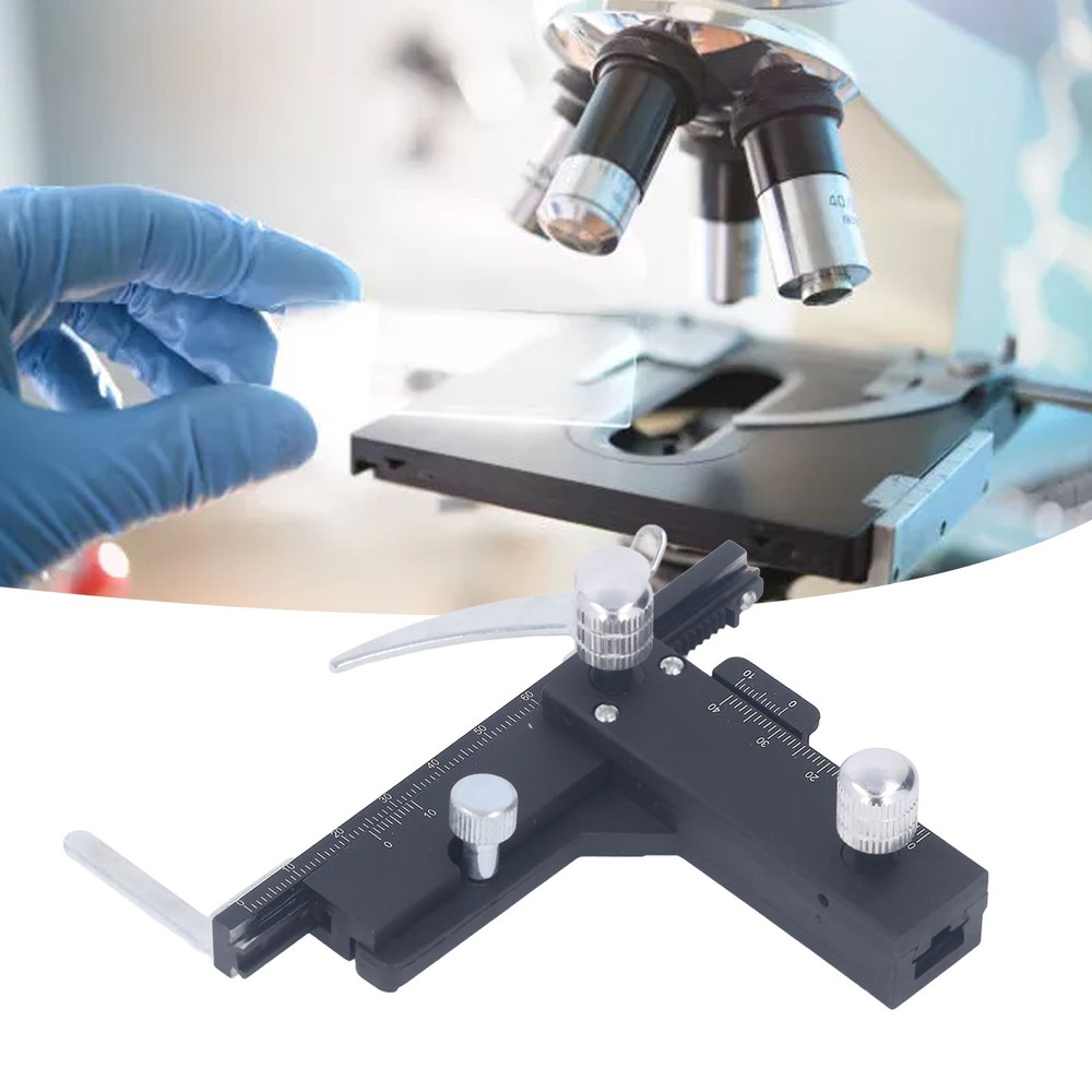 Microscope Movable Caliper Ruler Mechanical X-Y Movable Stage With Scale