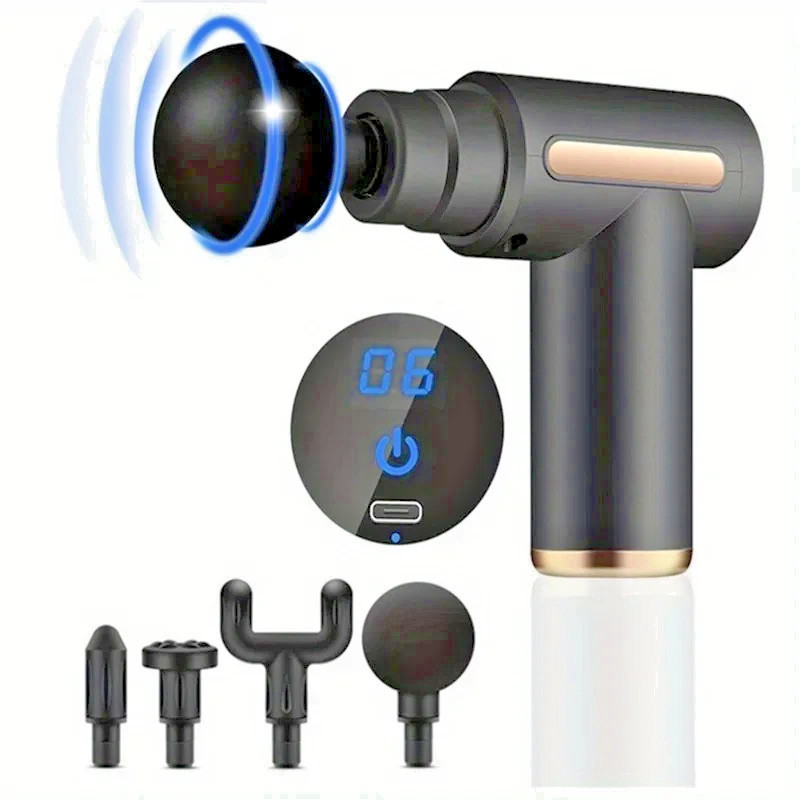 Massage Gun with Compact Handle, Back Massager Pain Relief Deep Tissue Free Ship