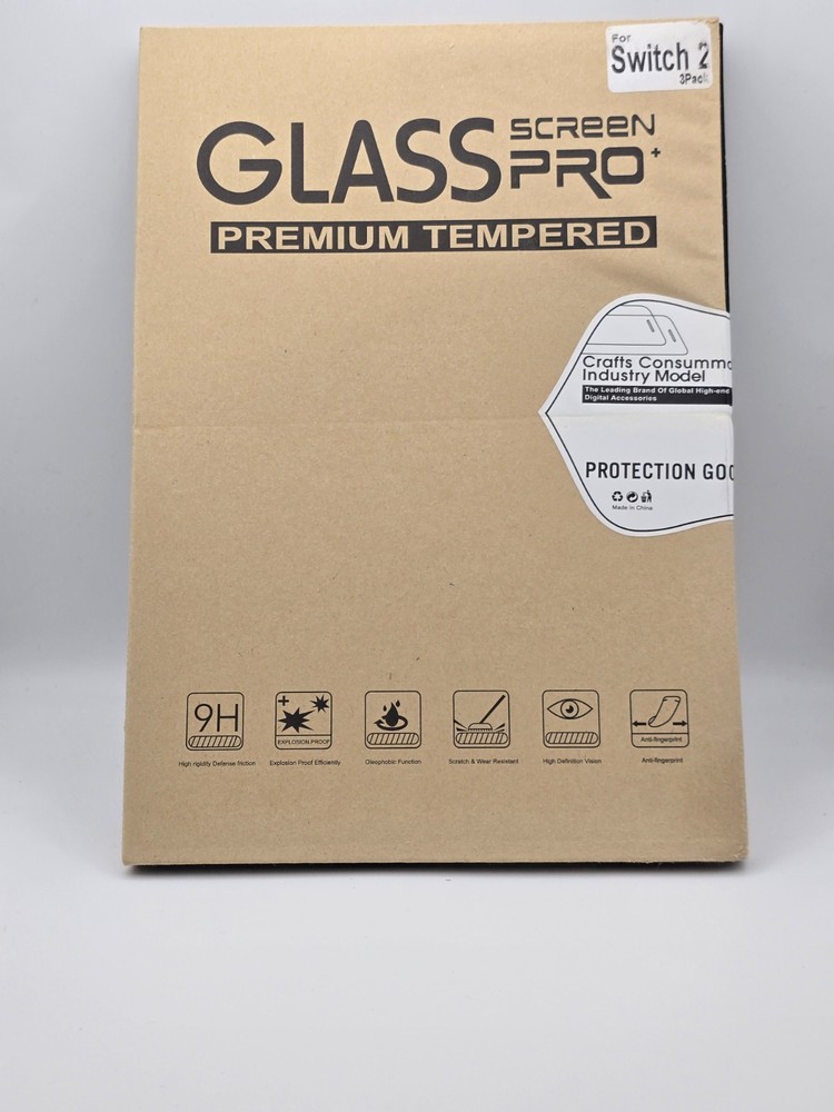 Link 3-Pack Tempered Glass Screen Protector for Nintendo Switch 2 (2025)