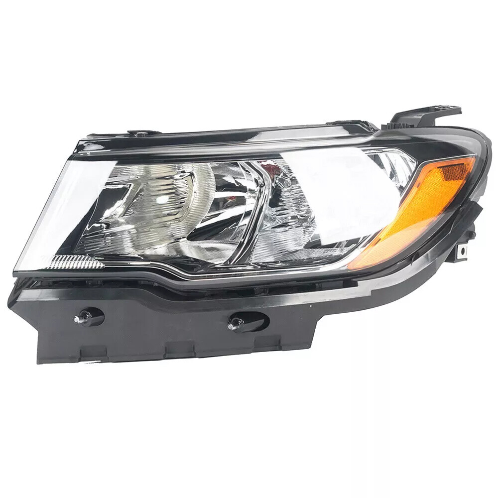 Halogen Headlight For 2017-2021 Jeep Compass Driver Left Side Chrome with Bulb