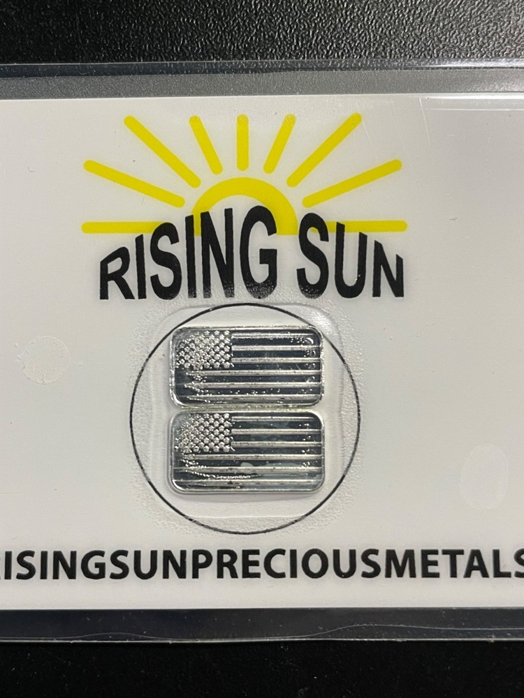 "Pure Silver" 2 Grams Rising Sun Precious Metals