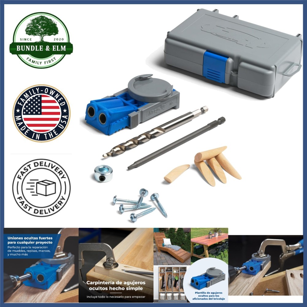 Efficient Pocket-Hole Jig for Creating Angled Joints with Plastic Construction