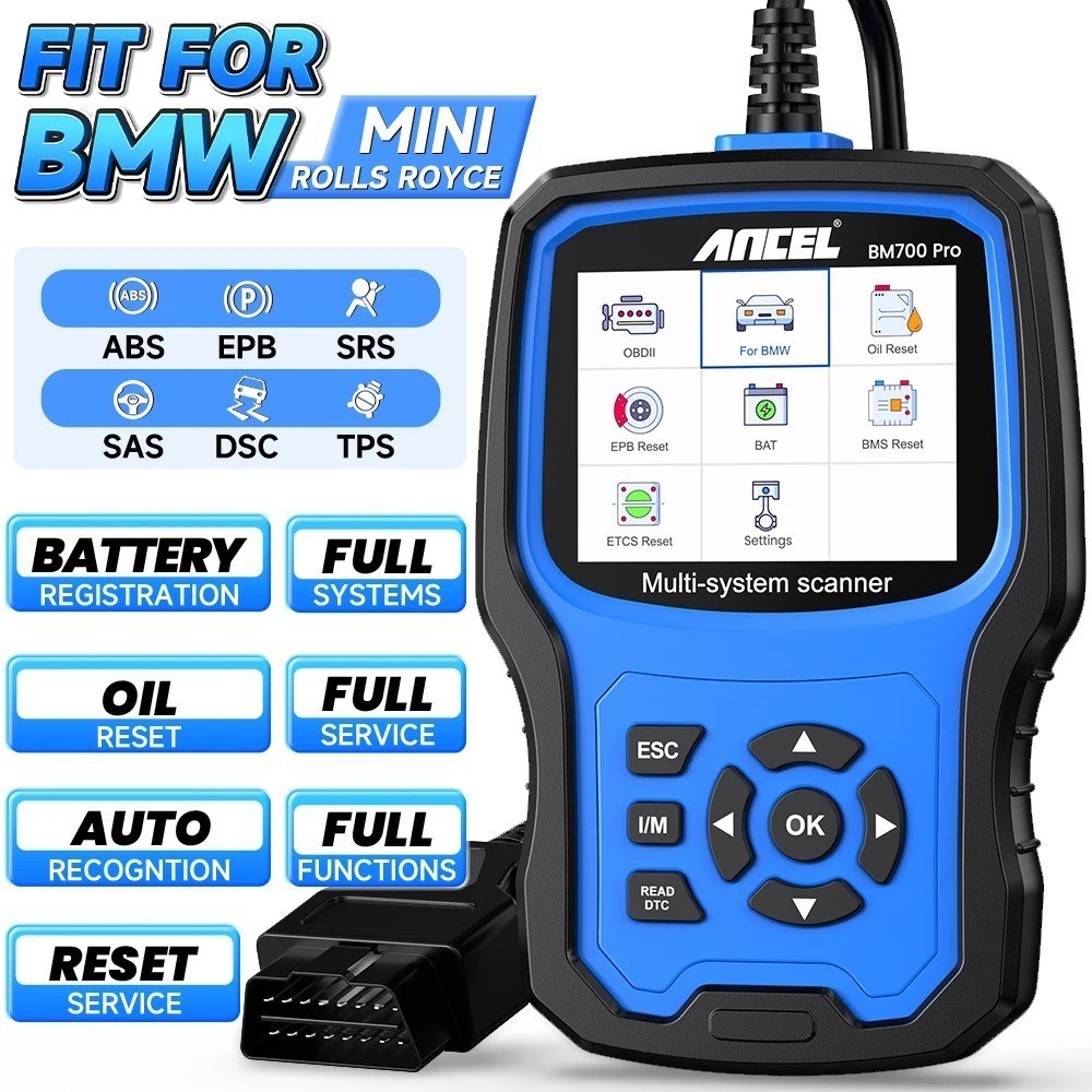 ANCEL BM700 Fit For BMW OBD2 Scanner Code Reader All System DPF Diagnostic Tool