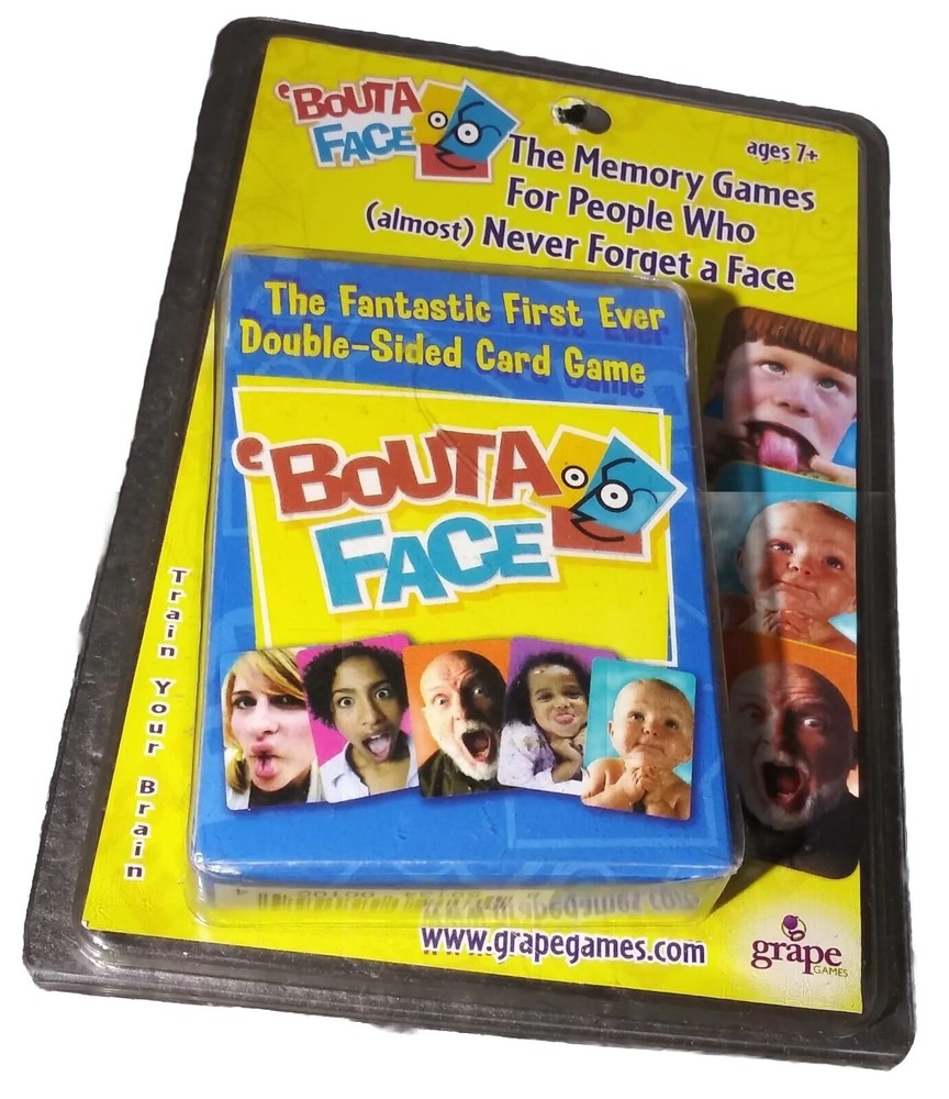 Grape Games 'Bouta Face Memory Card Game Ages 7+