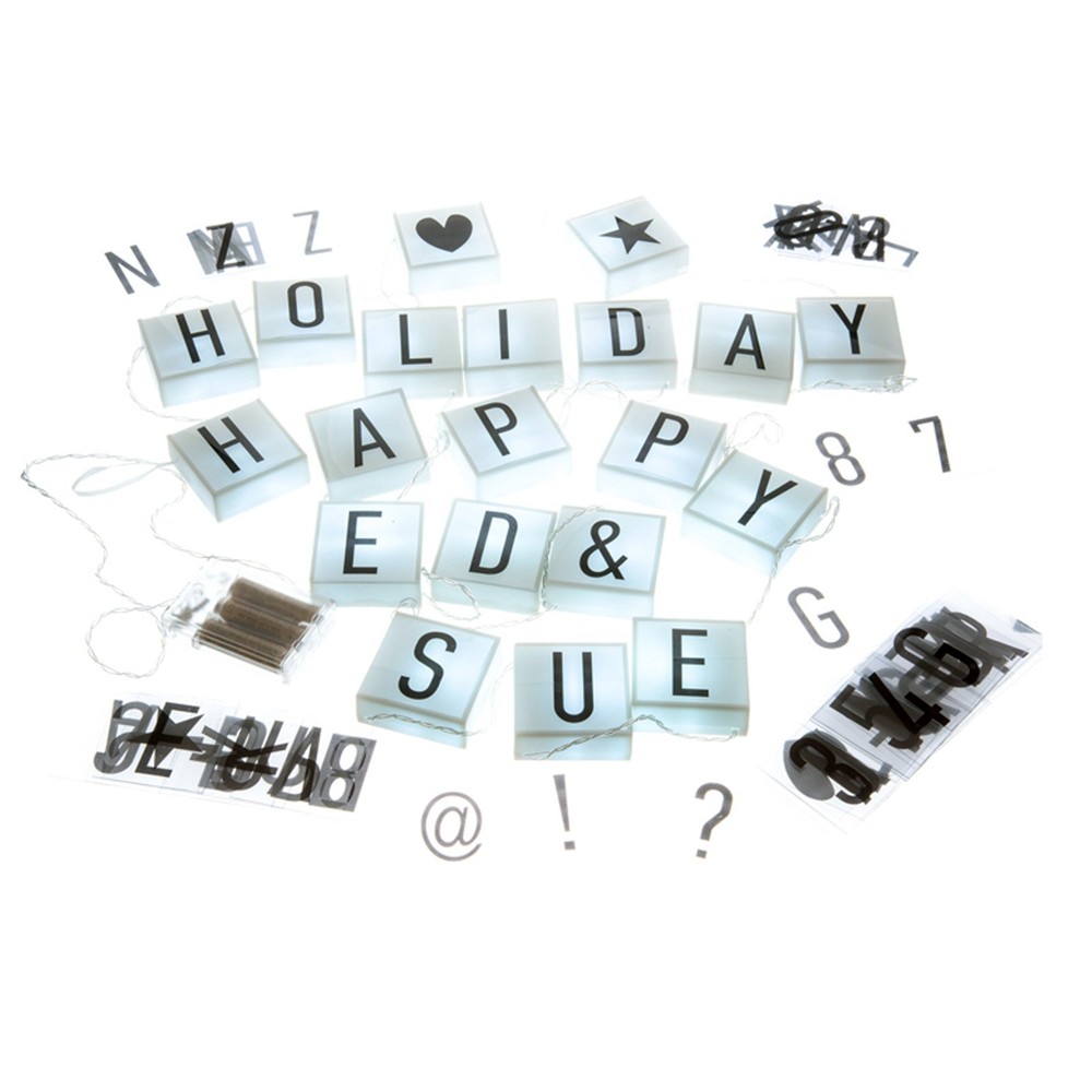 Hanging Cinema String Light Boxes - 90 Characters, 20 Boxes