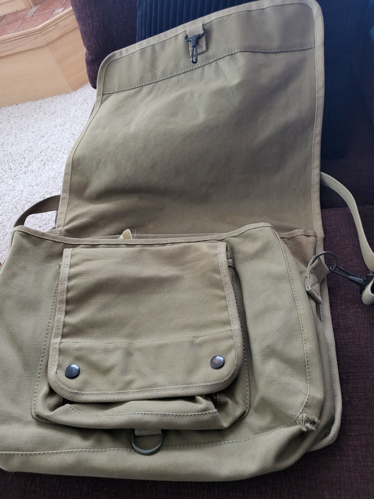 Army Messenger Fluer Bag With Strap