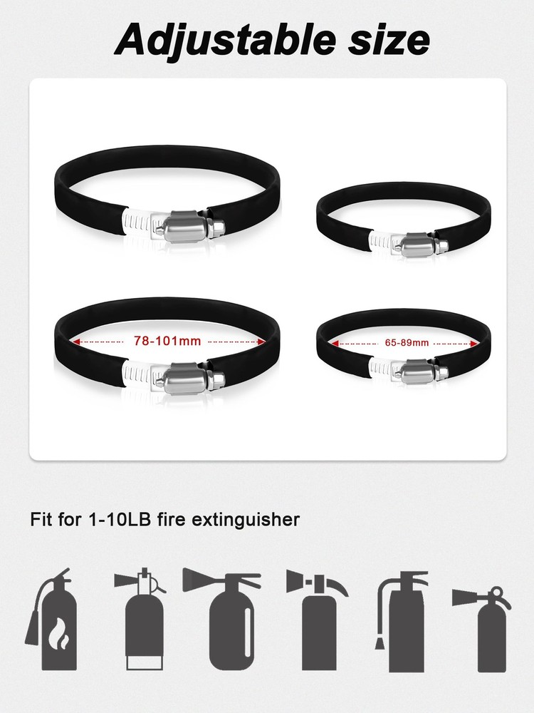 Quick Release UTV Fire Extinguisher Mount Kits, Adjustable Roll Bar Fire