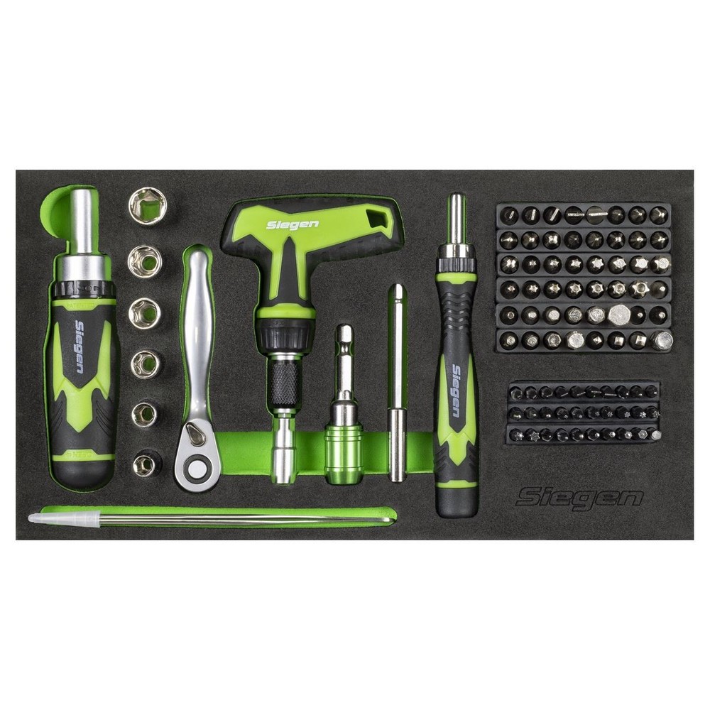 Siegen Mini Toolbox S01335 2 Drawer with 111pc Tool Kit Workshop Garage