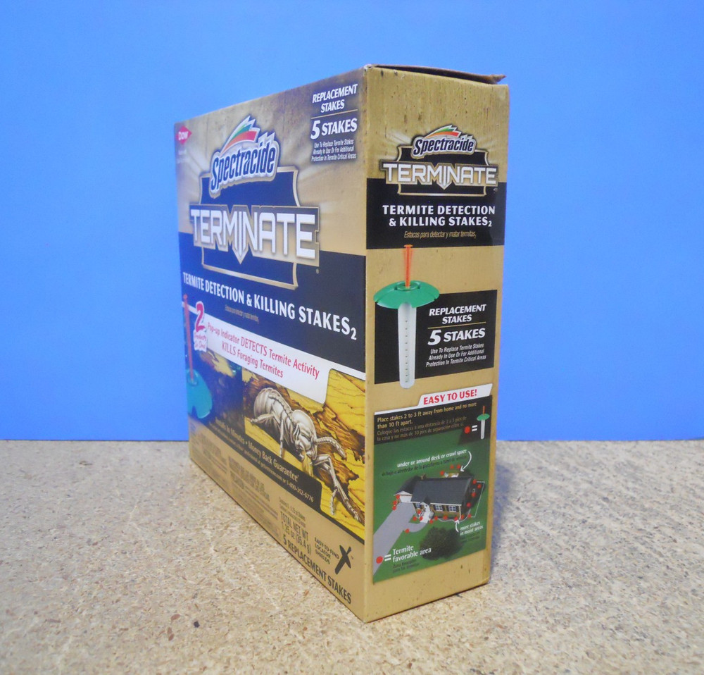 Spectracide Terminate Termite Detection & Killing Replacement Stakes 5 Count New