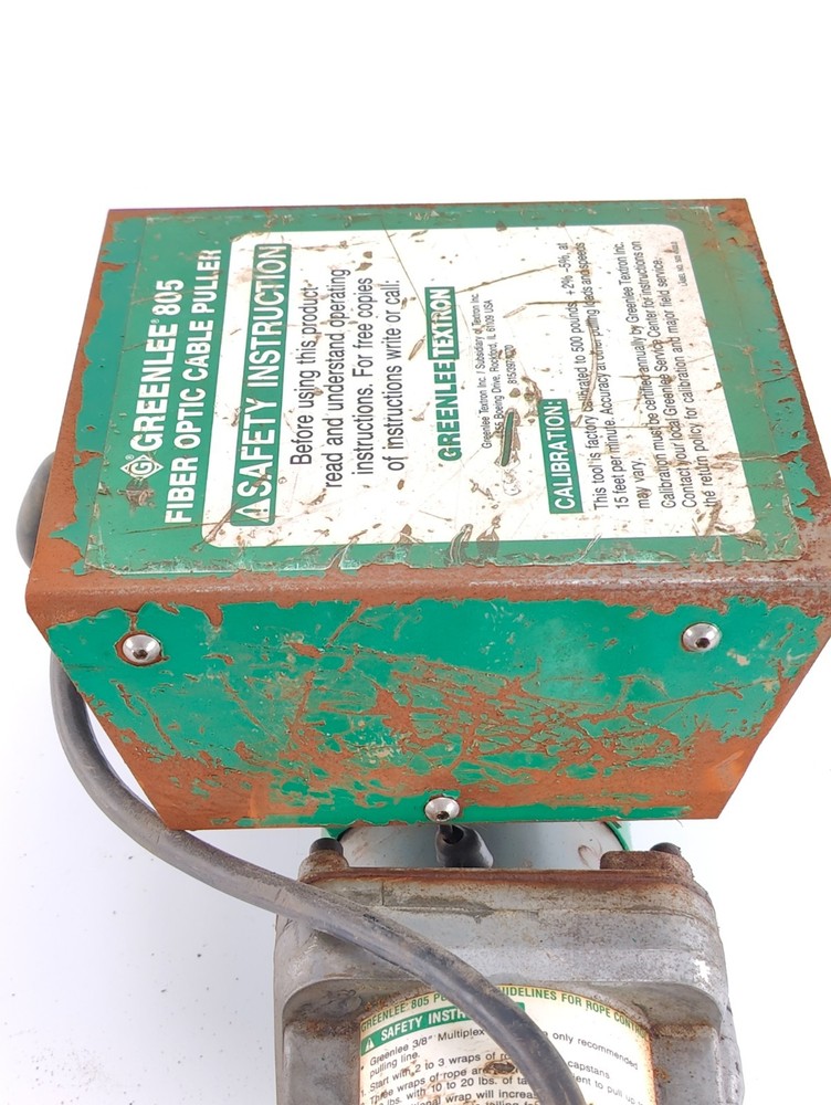 Greenlee 805 Fiber Optic Cable Puller - USED