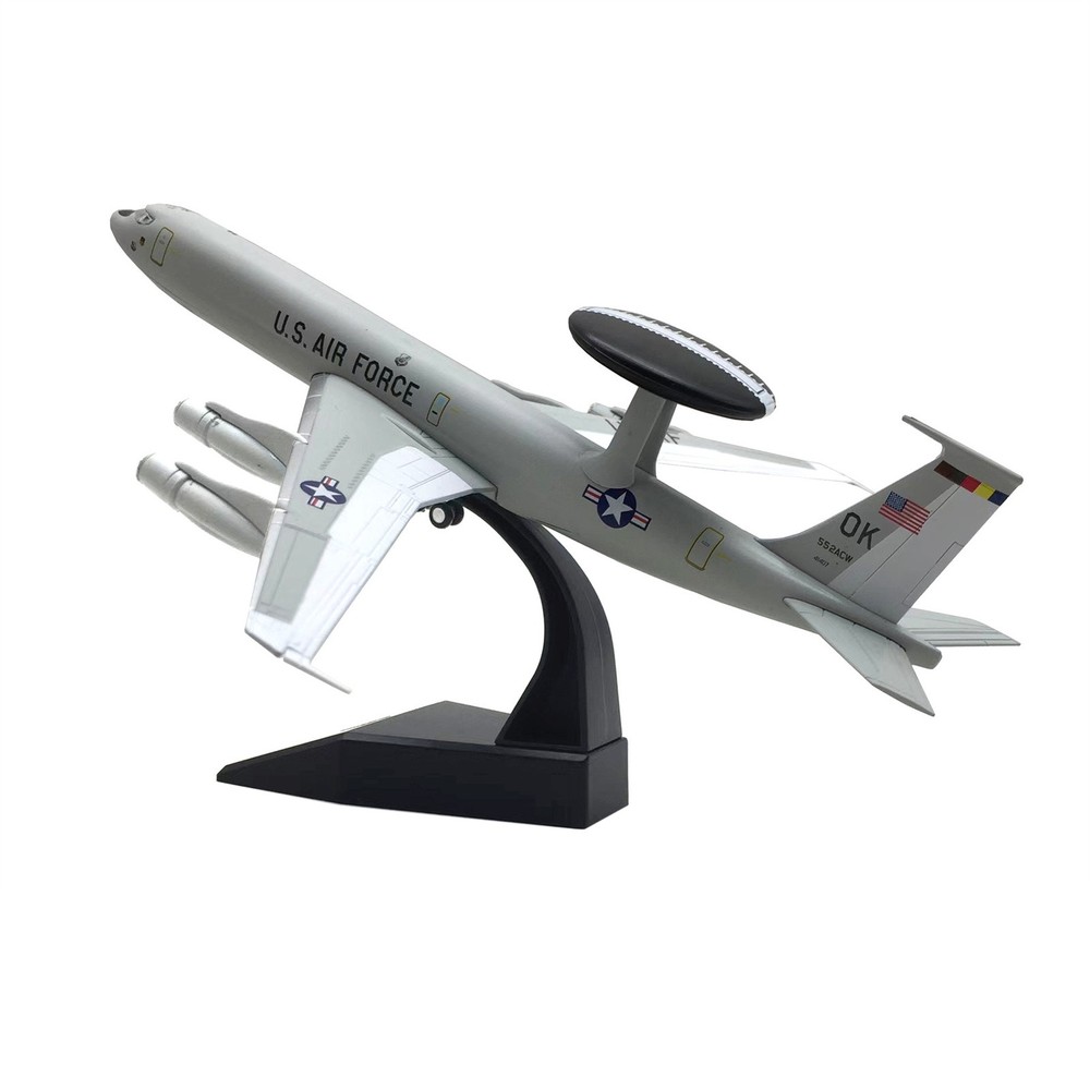 1/200 Scale US E-3 E3 Sentry AWACS Aircraft Model Plane Souvenir Static Display