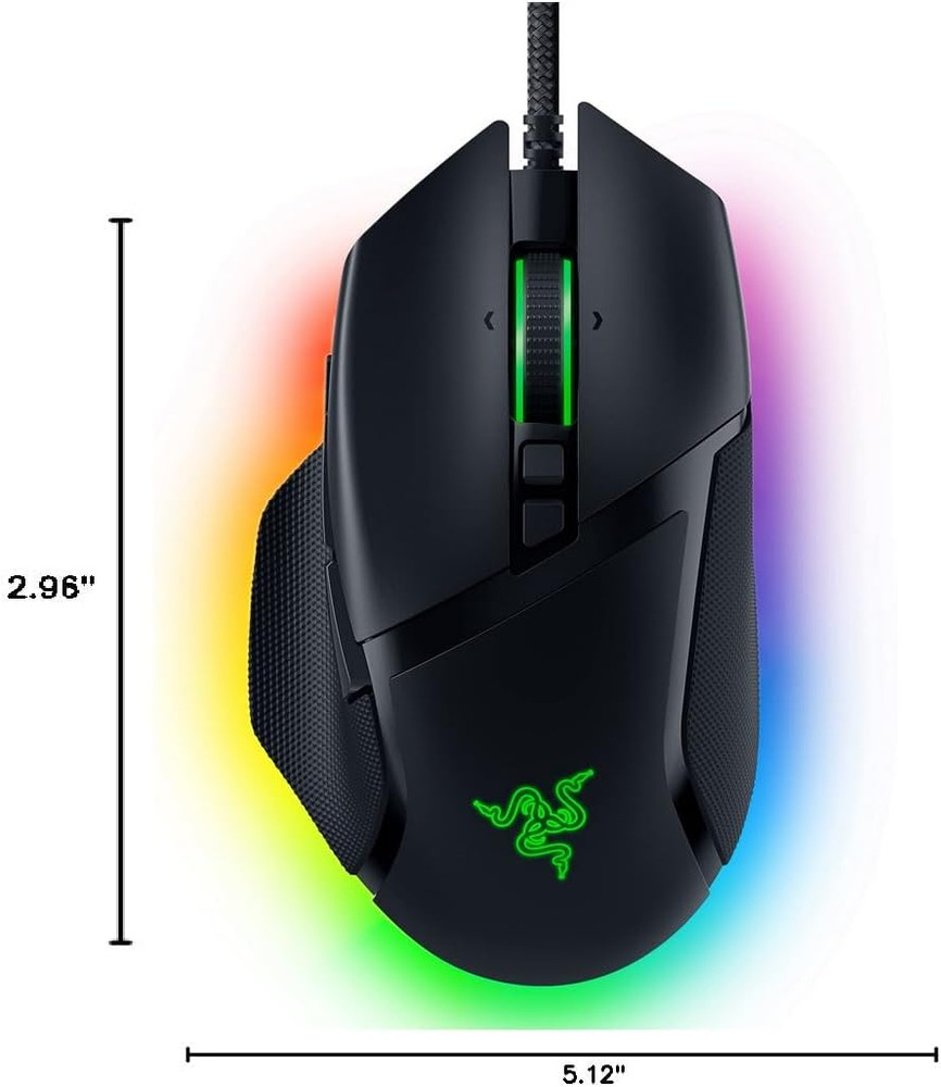 Basilisk V3 Customizable Ergonomic Mouse: Fastest Mouse Switch - Chroma RGB Li