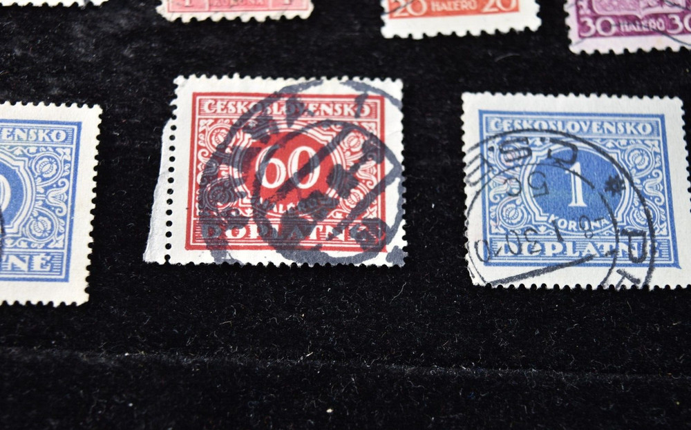 CZECHOSLOVAKIA 20 STAMPS 1925-37 USED