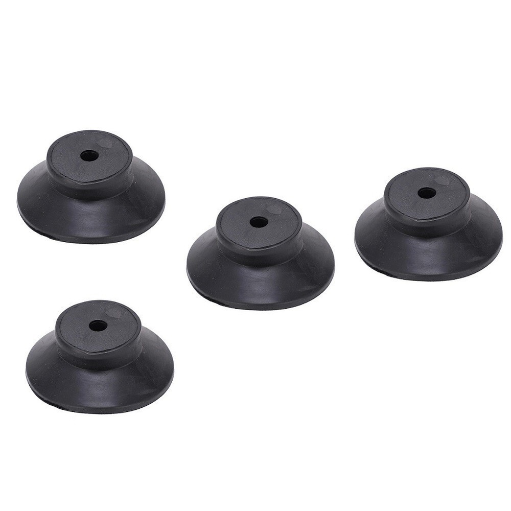 Stable 4pcs Black Rubber Foot Pads for Air Compressor Replacement