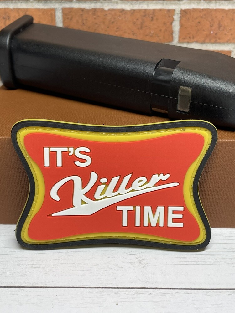 Tactical PVC Patch - It's Killer Time PVC Patch - Hooked Backed Morale Gun Patch