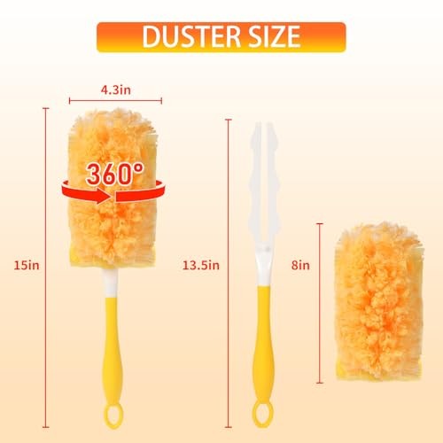 Count Duster Refill for Swiffer Duster with 1 Handle - 360° Multi-Surface 18