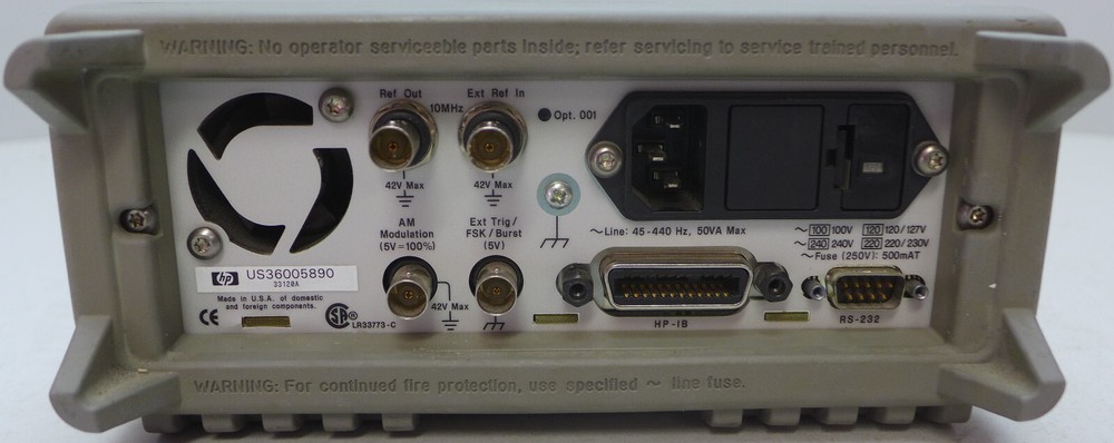 Agilent 33120A Function/Arbitrary Waveform Generator 15 MHz Tested & Working! #5