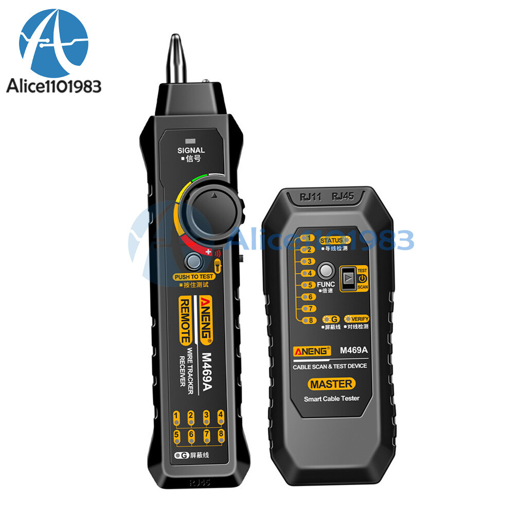 ANENG M469A Multifunctional RJ45 RJ11 Network Cables Tracker Networking Analyzer