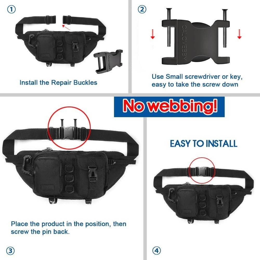 Buckle Quick Side Release Buckle Adjustable No Sewing Plastic Replacement