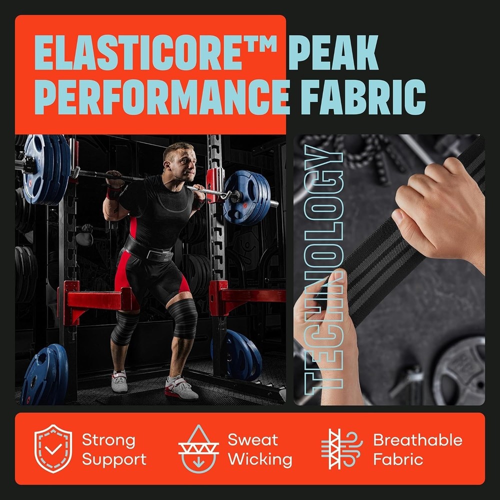Knee Wraps Pair for Men & Women | 72" Compression Support