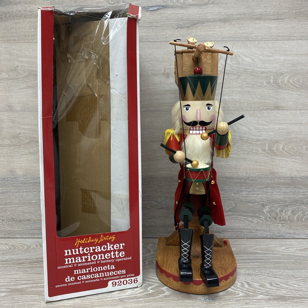 Nutcracker Marionette Animated Musical 22" Nutcracker Suite Works VIDEO