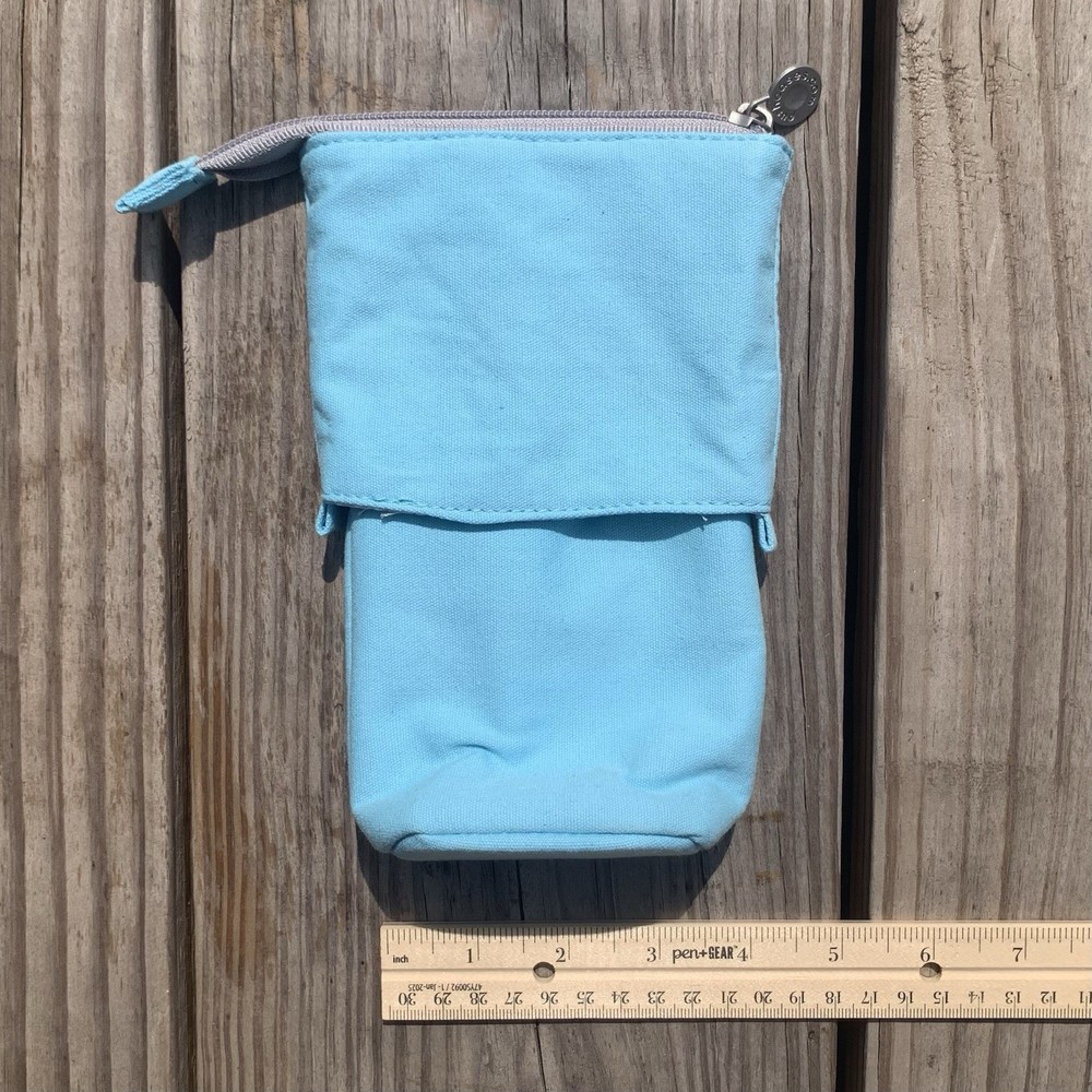 Blue Collapsable Pencil Case From Pushcases