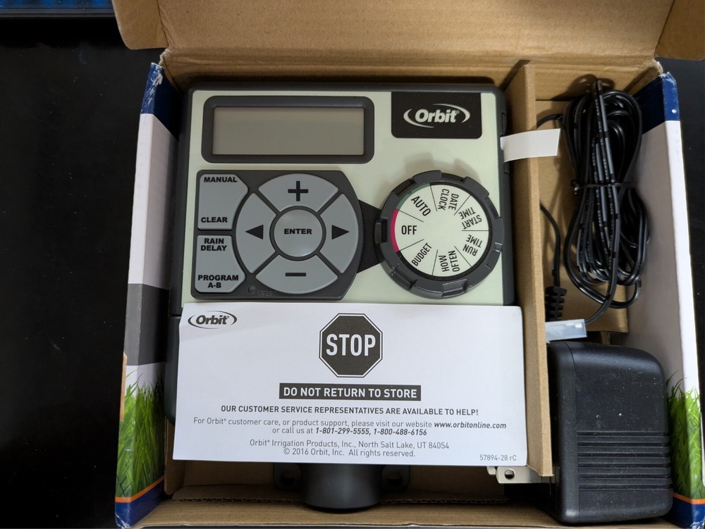 Orbit 28964 4 Station 2 Program Indoor Easy Dial Sprinkler Timer