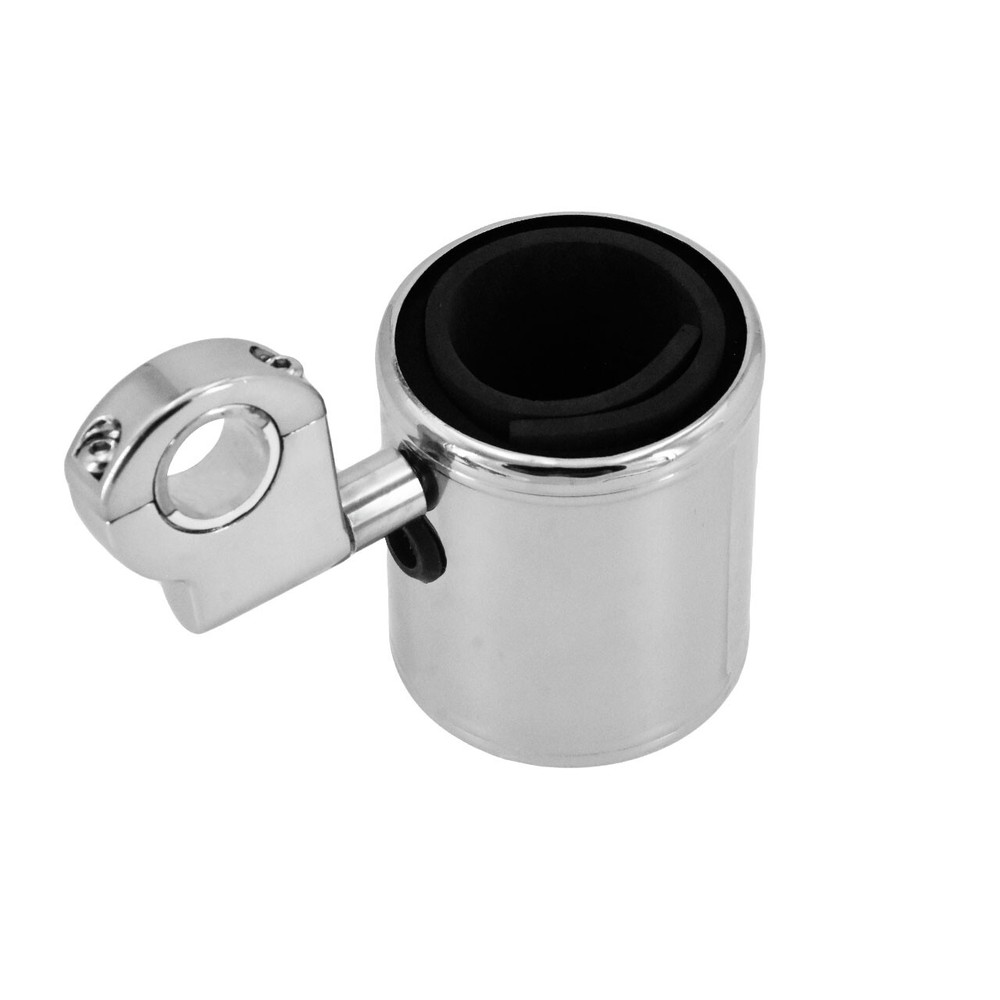 Motorcycle Cup Holder Chrome Handlebar Drink Holder for Harley Universal