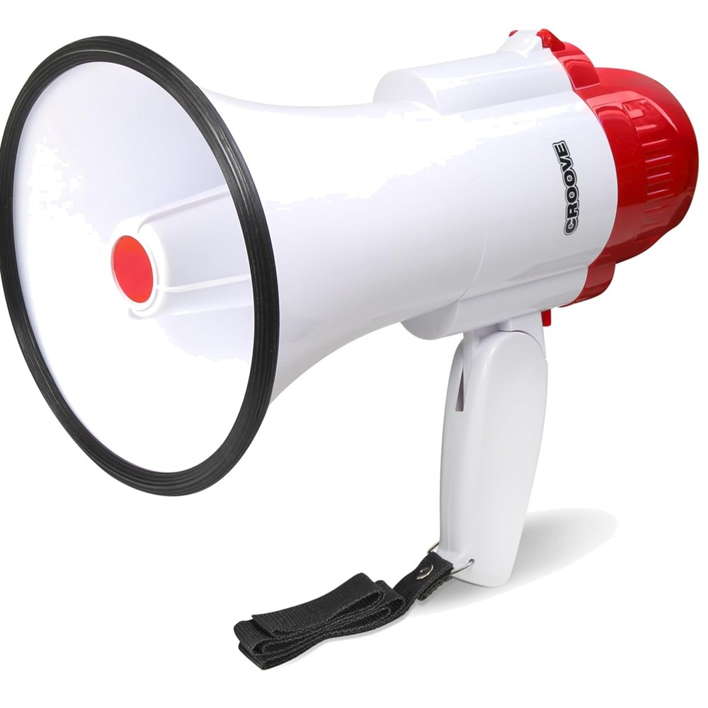 Compact 30 Watt Megaphone with Carrying Strap