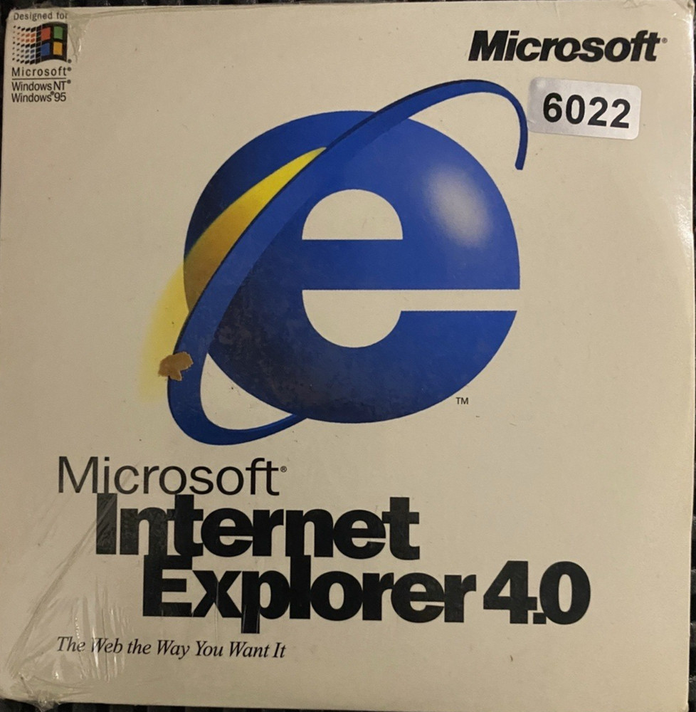 VINTAGE SOFTWARE | MICROSOFT INTERNET EXPLORER v4.0 (SEALED PACKAGE)