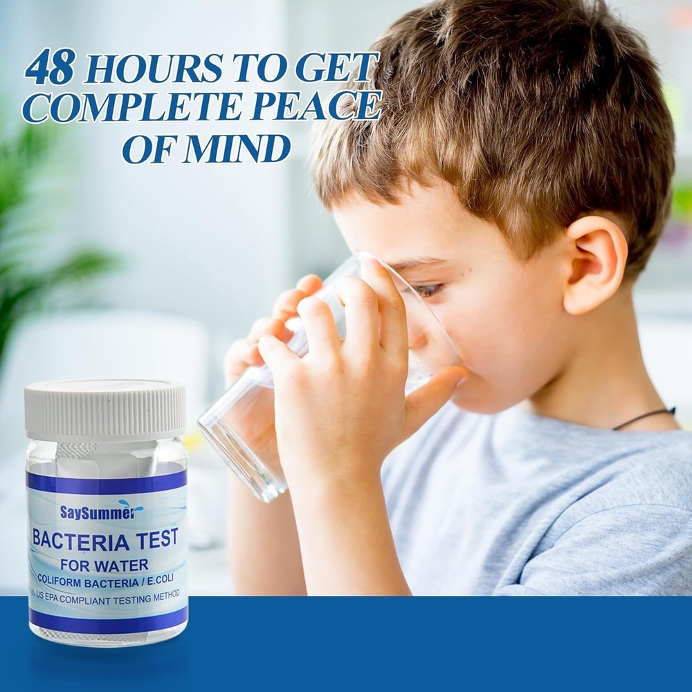Bacteria Water Kit for Coliform & E. coli, 6-Pack Home Well Water Testing